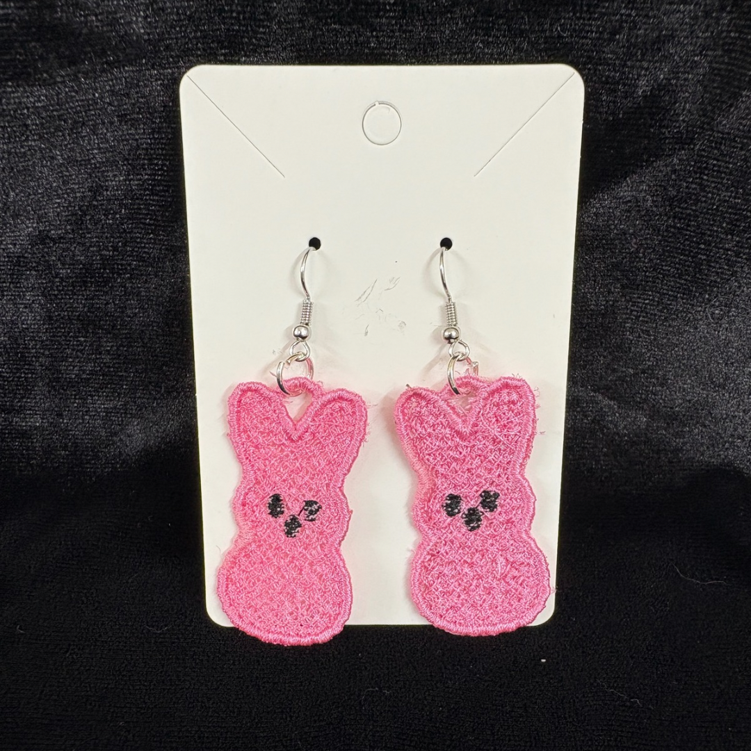 Peeps Earrings (Pink)