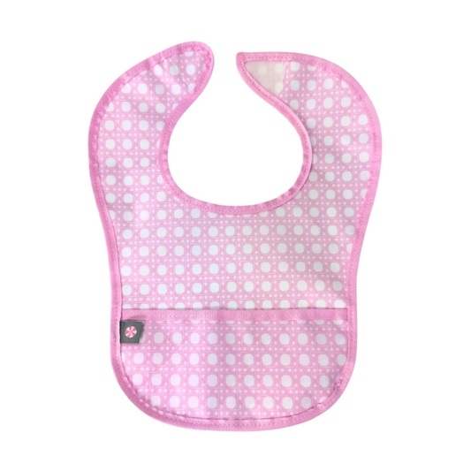 Wipeable Bib - Pink Bungalow