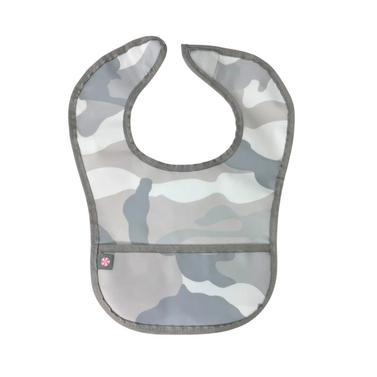 Wipeable Bib - Grey Camo