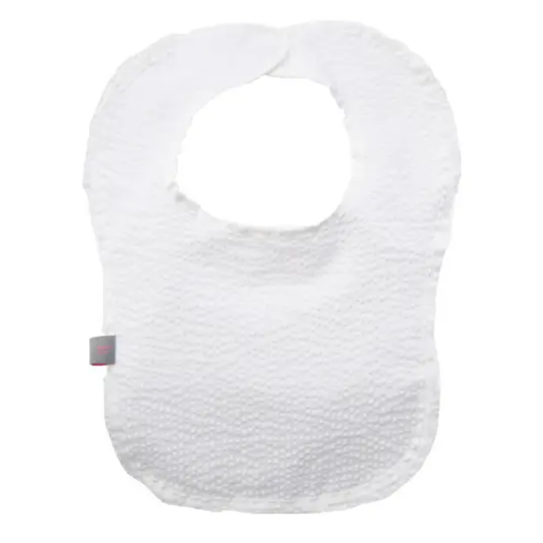 Seersucker Bib - White