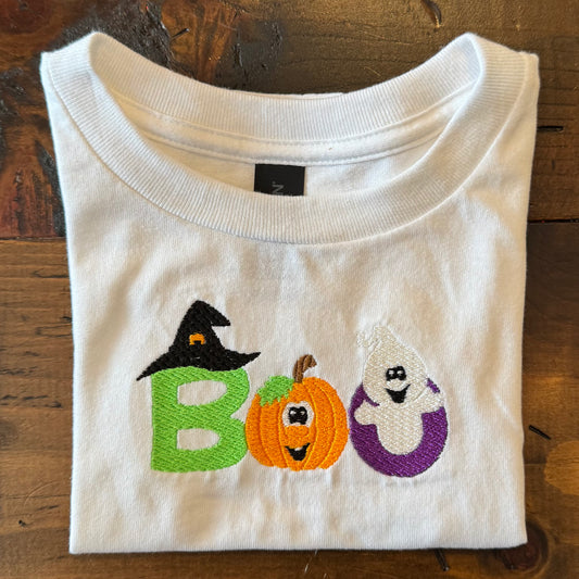 Boo Embroidered T-Shirt