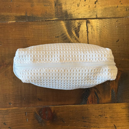 White Waffle Toiletry Bag