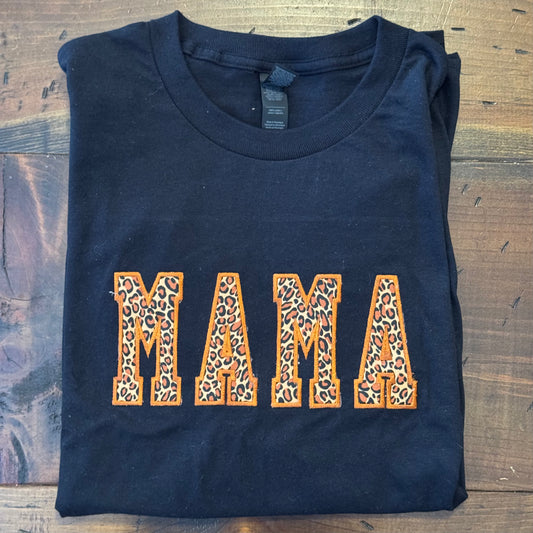Cheetah Applique MAMA T-Shirt