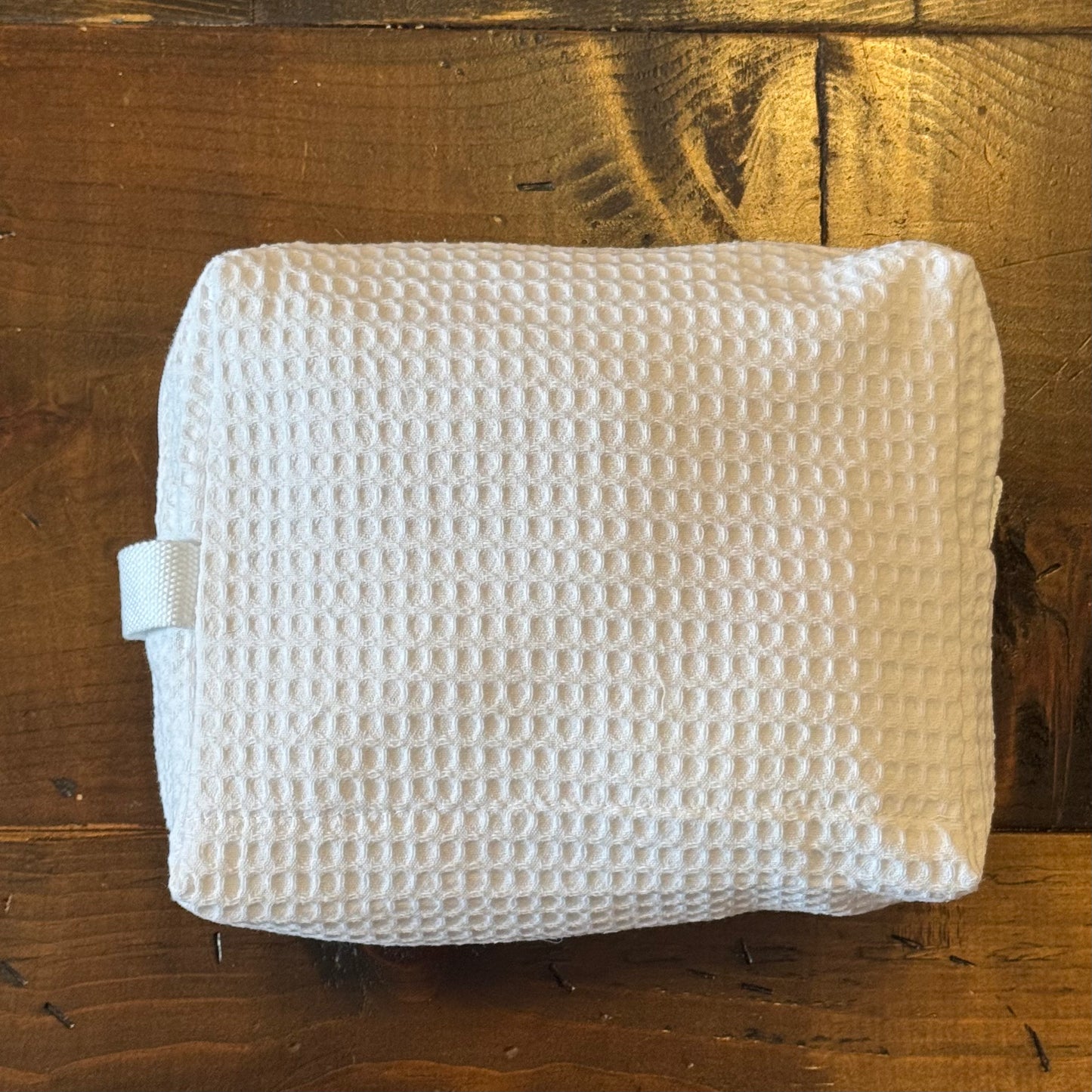 White Waffle Toiletry Bag