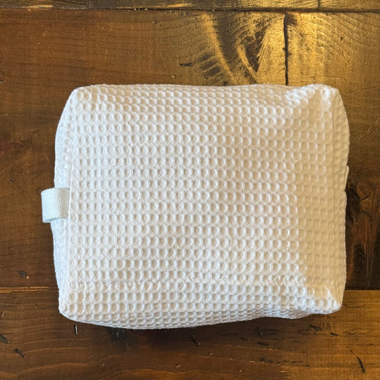 White Waffle Toiletry Bag