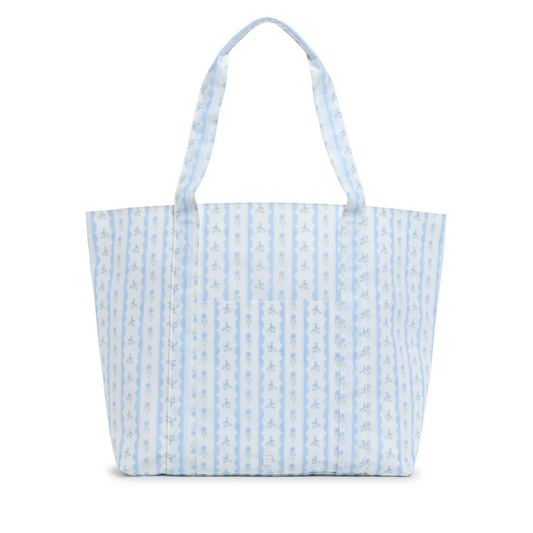 Jumbo Tote - Blue Ribbon Floral
