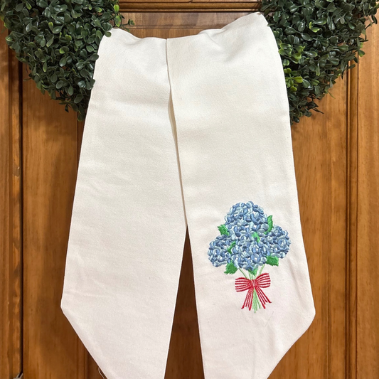 Hydrangea Bouquet Wreath Sash