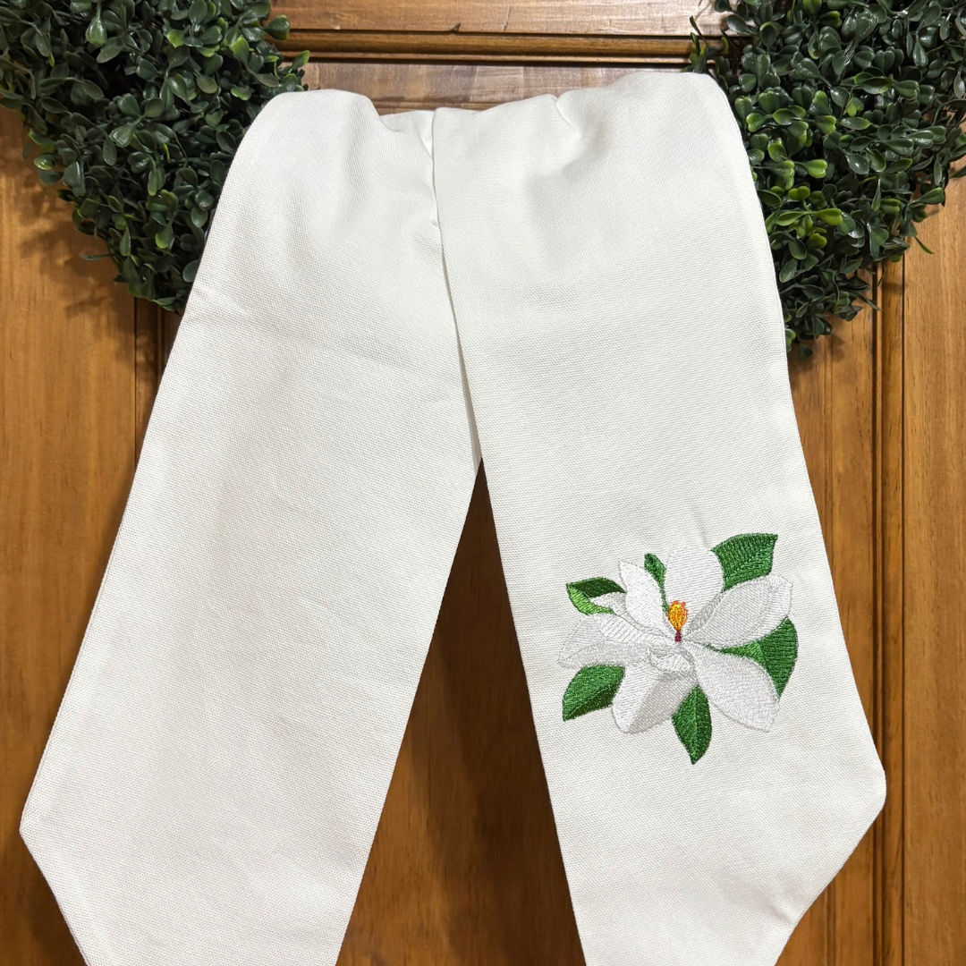 Magnolia Wreath Sash
