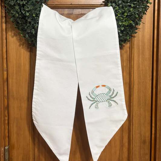Crab Wreath Sash