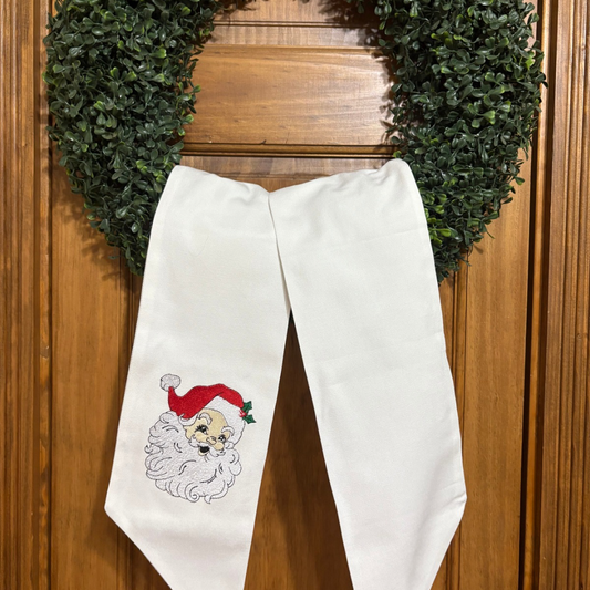 Vintage Santa Wreath Sash