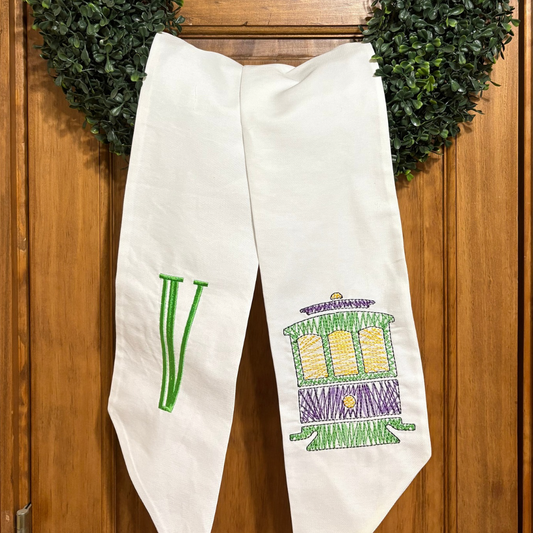 Trolly Car Wreath Sash